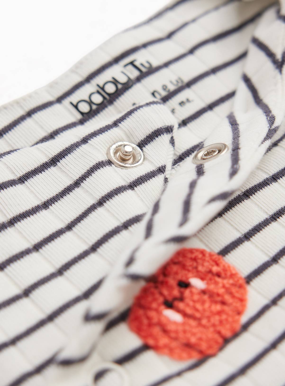 My First Halloween Stripe Print Sleepsuit & Hat 3-6 months - Image 2